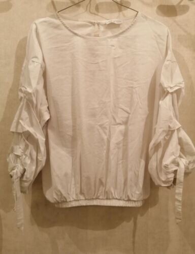 Blouse blanche coton manches