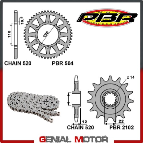 Ek1415g kit chaîne pignons - chaîne,