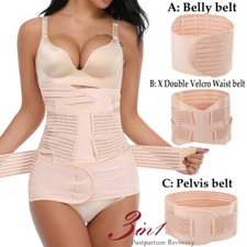 3 EN 1 Mujeres Postparto Vientre Cinturón Recuperación Respaldo Respaldo Fajas