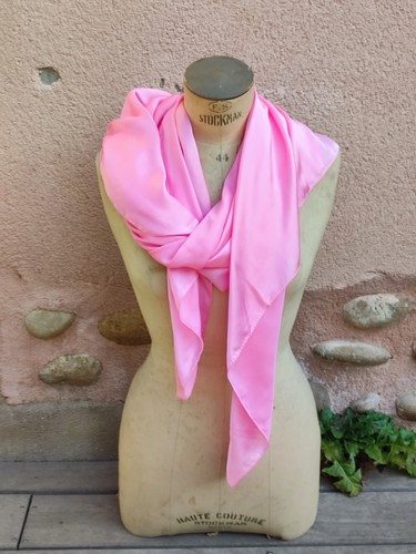 Foulard rectangle 100 soie - foulard,
