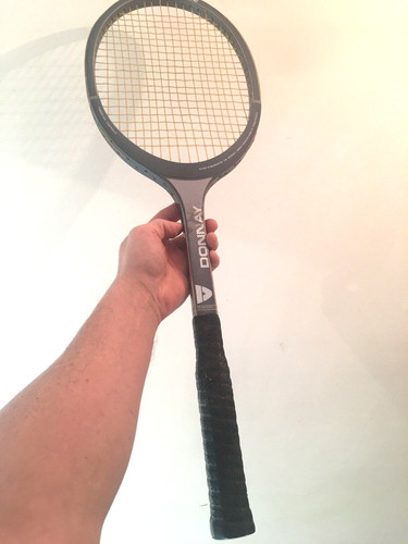 Ancienne raquette tennis bois - raquette,