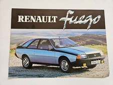 RENAULT FUEGO SALES BROCHURE 1981