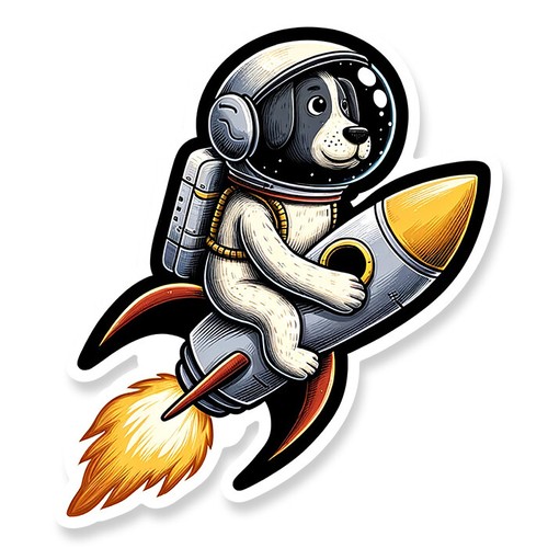 Bébé chien chiot astronaute - chien,