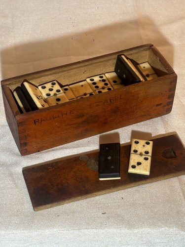 Rare ancien jeu de dominos - ancien,