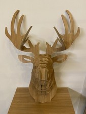 Tête De Cerf En Bois 3D
