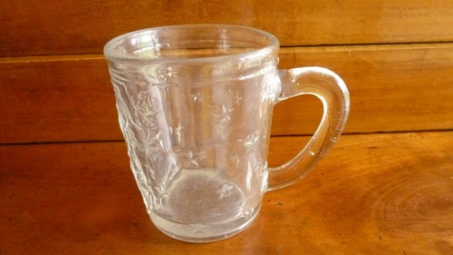 Chope verre blanc décor - ,