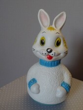 LAPIN CULBUTO JOUETS  MARECHAL MADE IN FRANCE  VINTAGE SONORE 18 CM DE HAUT