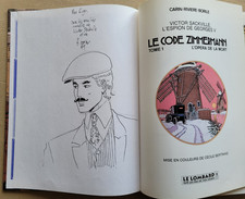 Victor Sackville T 1 Le Code Zimmermann CARIN éd Lombard 1993 rééd dédicacé