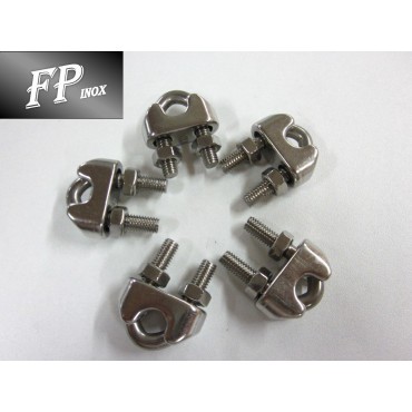 Serre câble 8mm - inox, 316