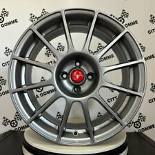 DEDICATED ABARTH 500 17" Alloy Wheels NEW ESSEESSE ANTHRACITE RED