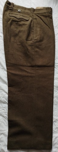 Pantalon militaire laine kaki - laine,
