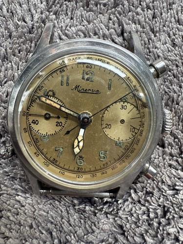 Minerva vintage chronograph - minerva,