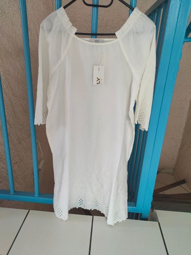 Robe blanche dentelle only