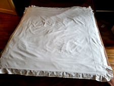 N1/ Antique Embroidered Ruffle and Days Buttoned Quilt Cover Old Down Cover