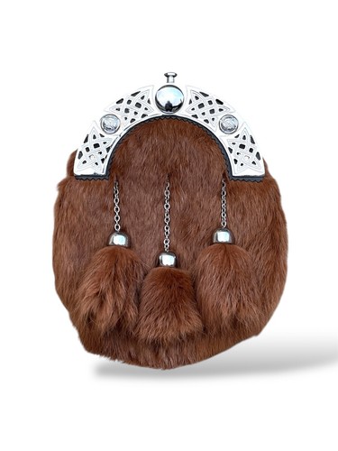 Sporran fourrure marron - en,