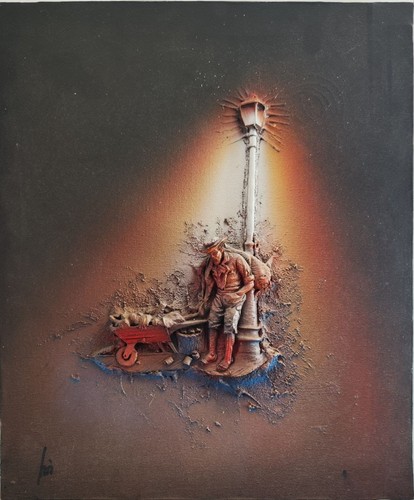 Tableau peinture vintage - tableau,,