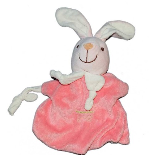 Doudou marionnette lapin rose - doudou,