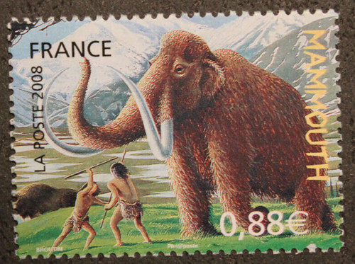 Timbre france mammouth - france,