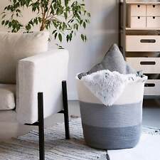 Panier à linge en corde