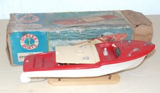 SCALEX (GB) - Canot électrique "SPEED BOAT" 415S - En l'état - Pour restauration