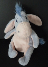 L. DOUDOU PELUCHE DISNEY NICOTOY BOURRIQUET bleu rose billes 18c TBE
