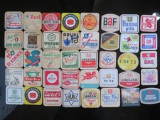 Lot de 40 sous bock anciens de