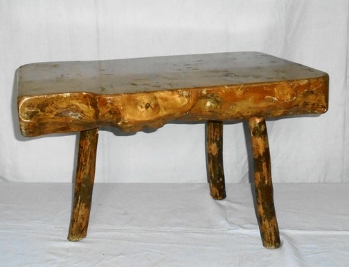 Table basse brutaliste en - ,