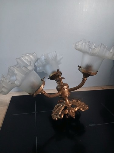 Ancien plafonnier bronze - ancien,