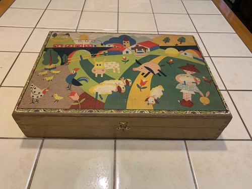 Ancien coffret puzzles en - ancien,