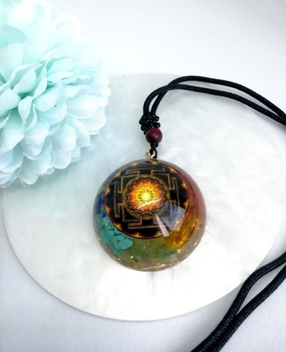 Collier orgonite chakra zen - collier,
