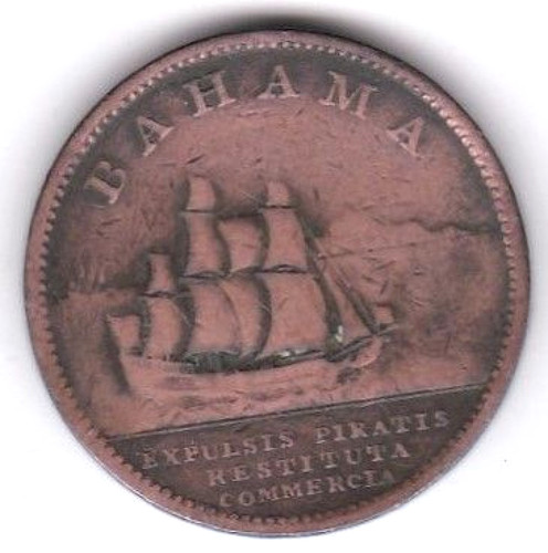 Bahamas penny 1806 george - 1,