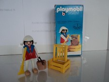 PLAYMOBIL vintage médiéval paysanne vendeuse marché set 3374 de 1977 / boîte