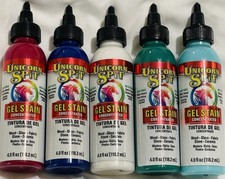 Lot of 5-Unicorn Spit Gel Stains and Glazes-4.0 fl oz each