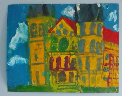 Huile art brut grande - art,