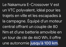 À Vendre VTC électrique 