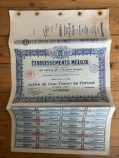 Etablissements MELIOR, Elevage