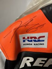 1 Of 1 Autographed Nicky Hayden Repsol Honda Leather Jacket  Size XL - ~44/54