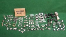 Large lot of assorted Ford chrome trim pieces,escutcheons,knobs 1950s 1960s era