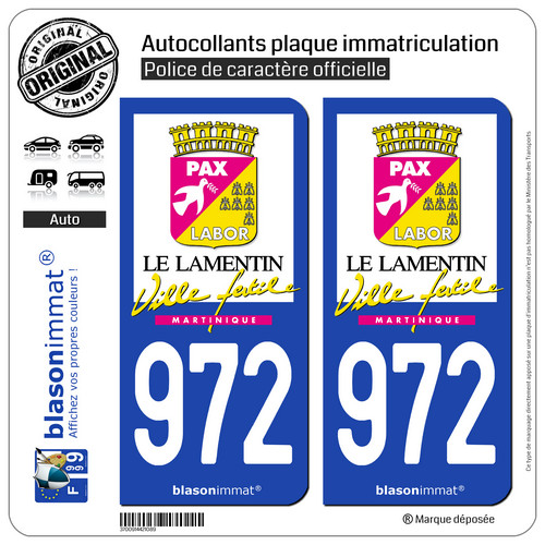Stickers autocollant plaque - 2,