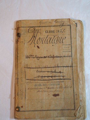 Livret militaire soldat - militaire,
