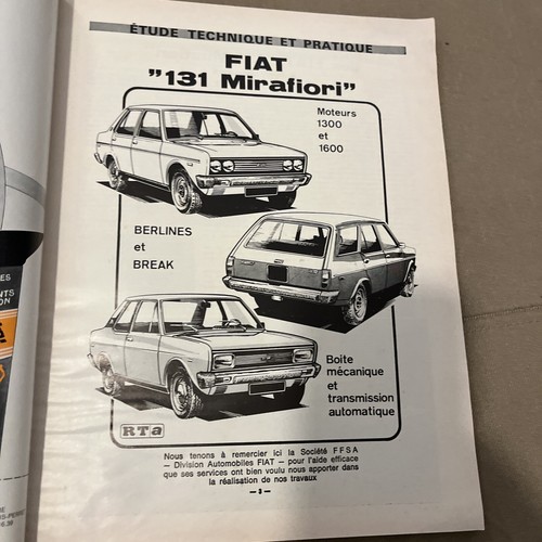 Revue technique fiat 131 - fiat,