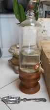 FONTAINE  à Alcool à Absinthe en bois et verre  + cuillère à absinthe Frenchman