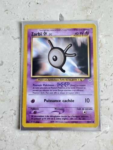 Nintendo pokémon jcc zarbi - nintendo,