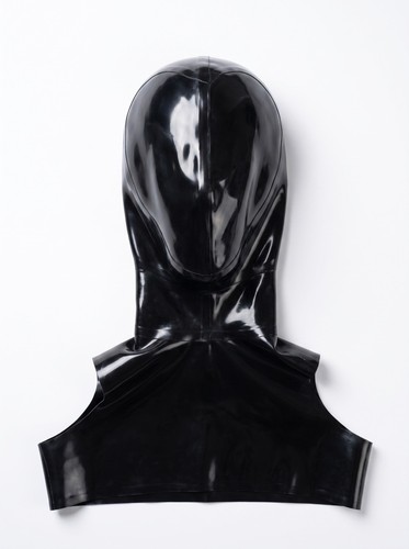 Neuf masque latex - latex, noir