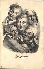 TUCK Postcard "Art" Ser 1148 Louis Leopold Boilly "Les Grimaces" SURREALISM 1