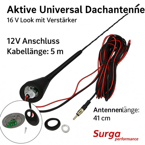 Car radio antenna universal