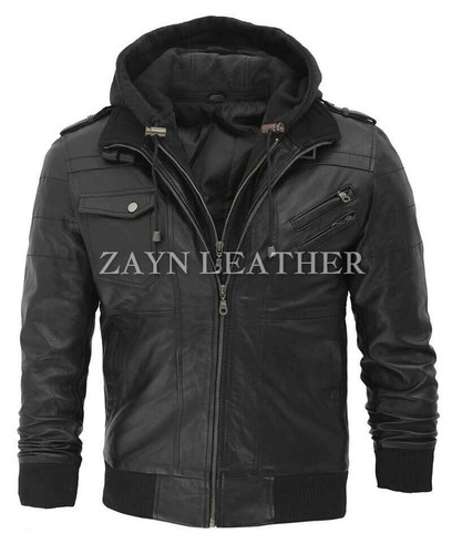 Blouson bombardier motard