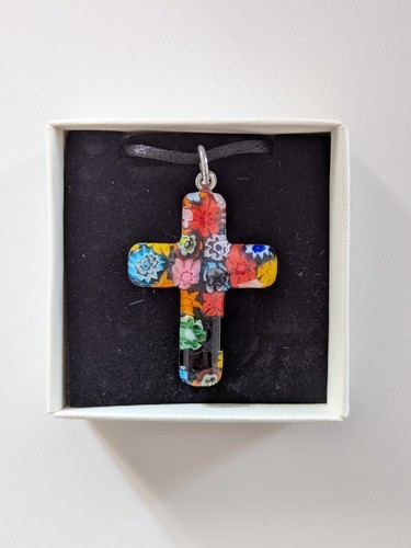 Collier pendentif croix - pendentif, en