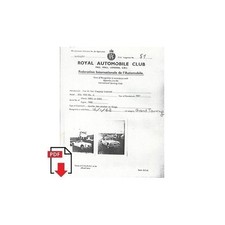 1962 MG MGA 1600 Mk II Form of