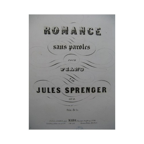 Sprenger jules romance - sprenger, sans